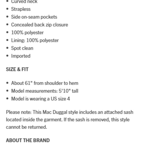 Mac Duggal Multicolor Strapless Brocade High Low A Line Gown - Style 27596 - Picture 10 of 10